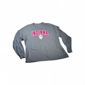 Indiana University Gray Long Sleeve T-Shirt Size XXL
